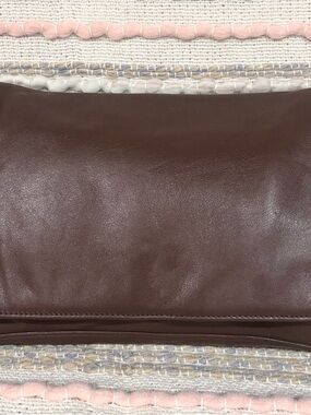 Vintage 70’s Brown Soft Leather Crossbody or Clutch Bag-